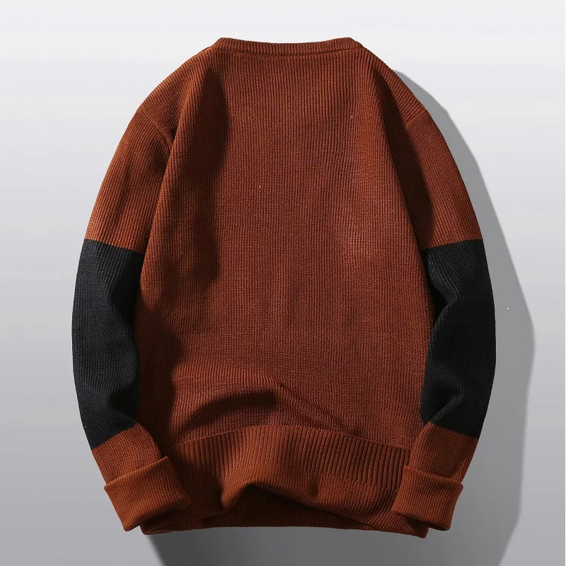 Unisex Round Neck Streetwear Fashion Warm Sweater