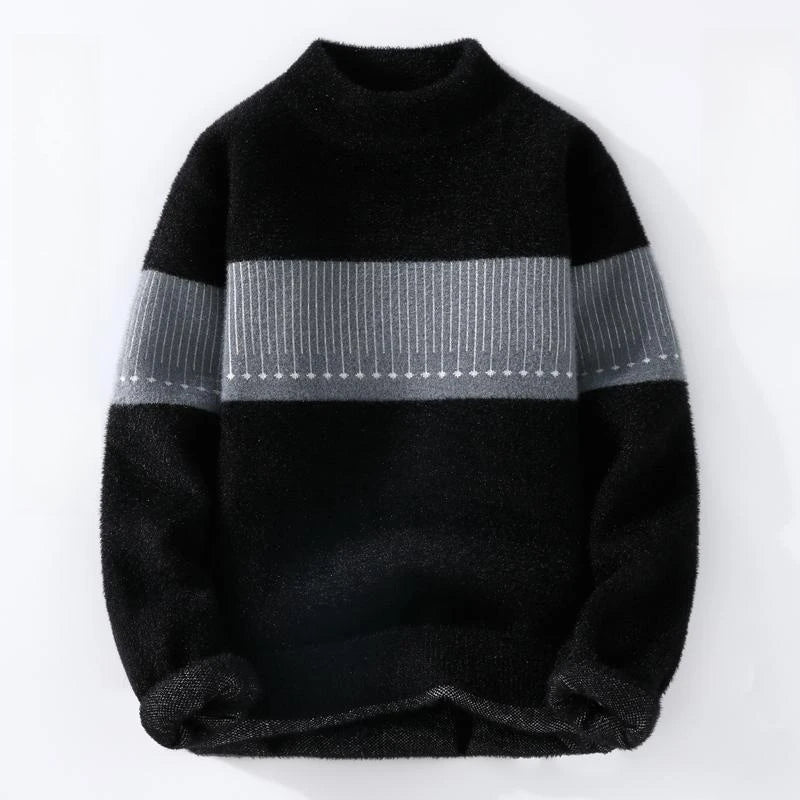 Men Streetwear  Sweaters Fashion Fine Thread Knit Sweater Casual